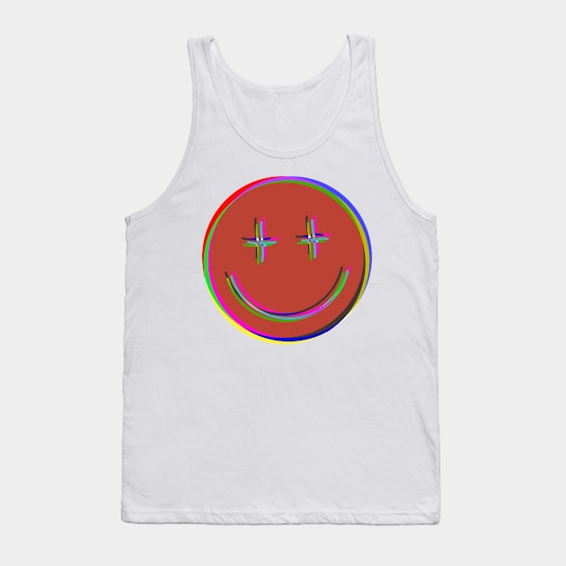 Happy trippy Tank Top by Daledoomevans